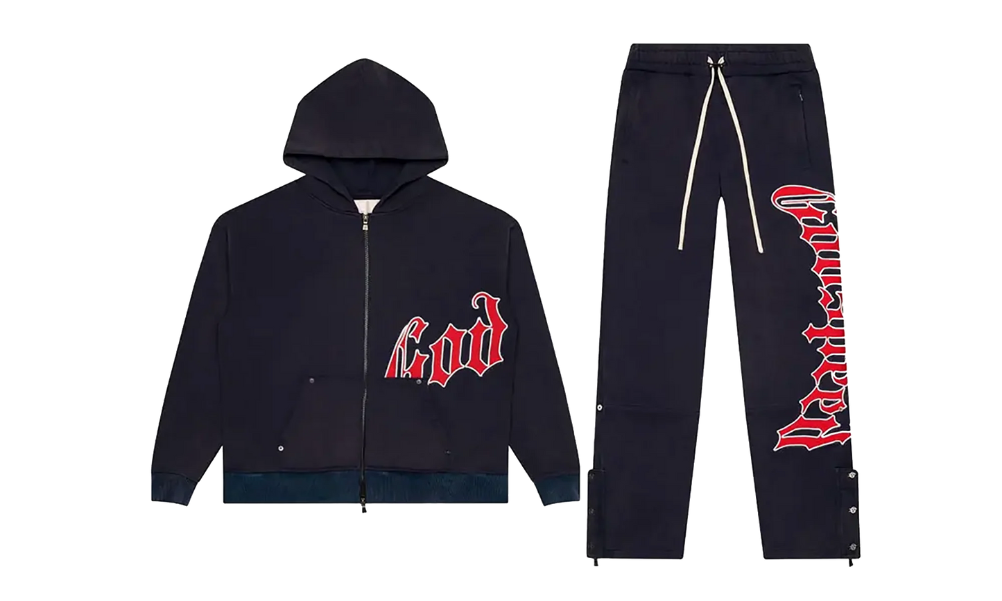 OG Logo Sweatsuit V2 "Navy Red" GS161