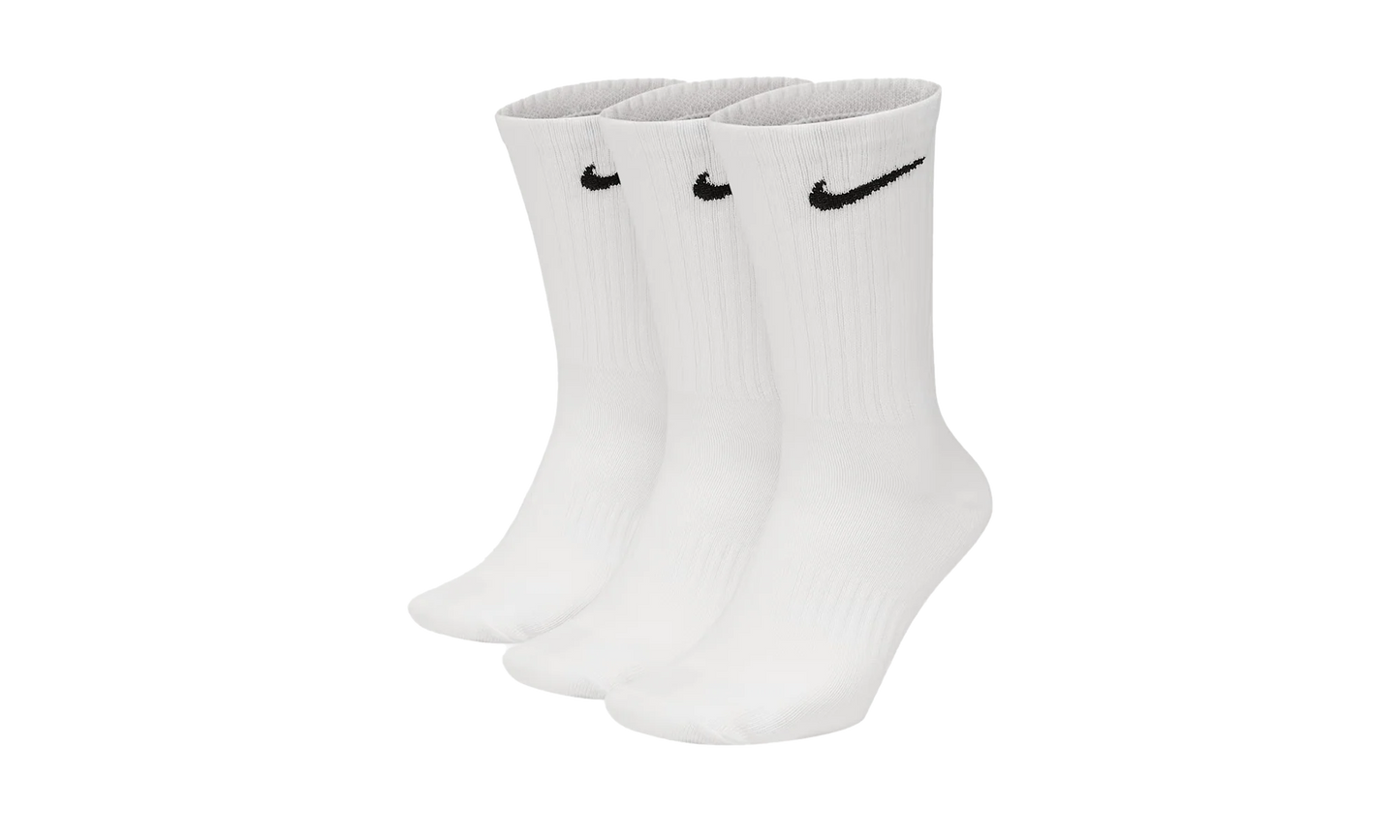 Everyday Lightweight Training Crew Socks (3 Pairs) "White / Black" SX7676 100