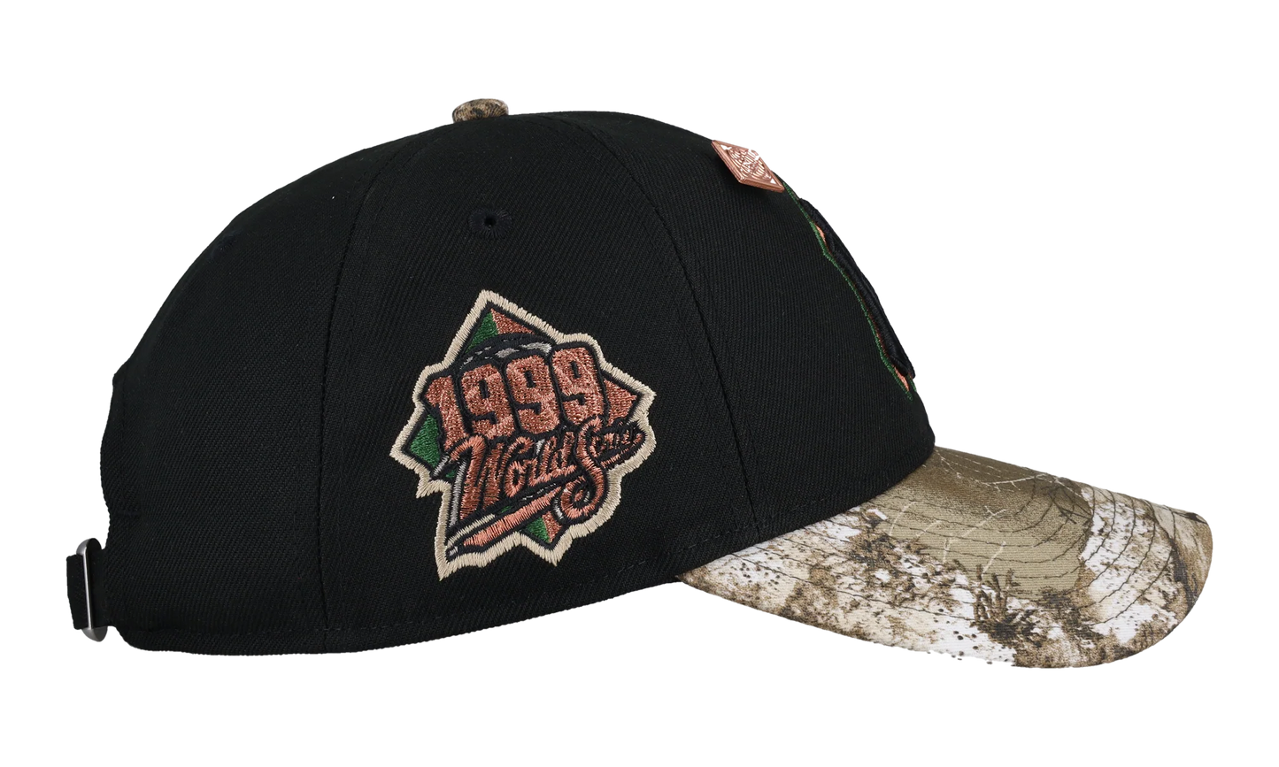 9TWENTY New York Yankees 1999 World Series Remastered Dad Hat "Black / Real Tree - Visor" NE320