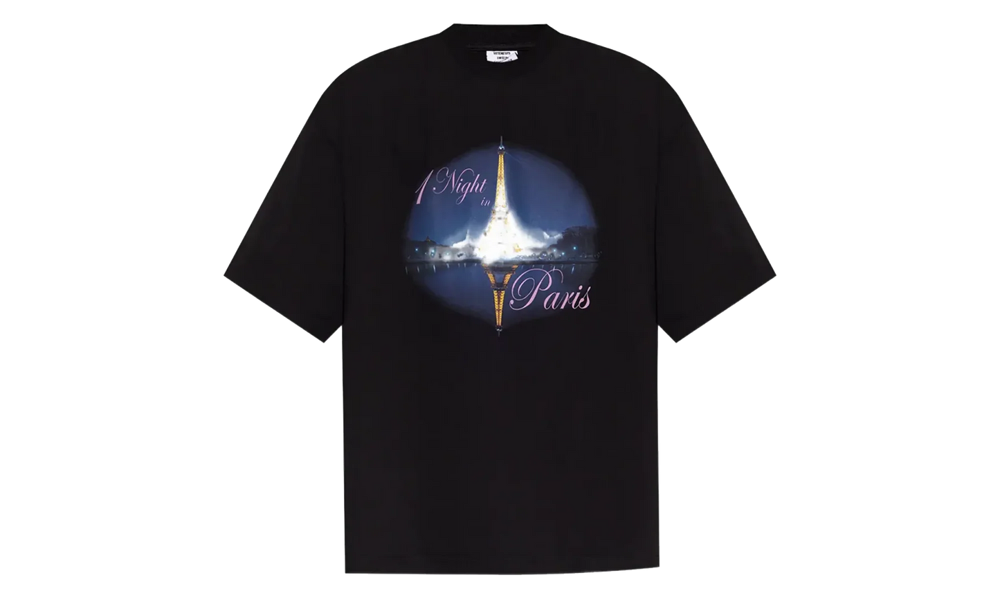 Night in Paris Oversized T-Shirt "Washed Black" UH76TR410B WASH