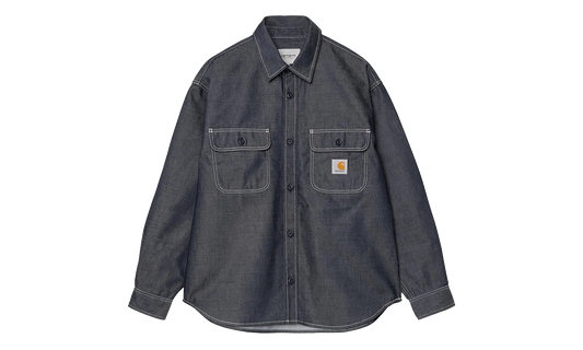 Tigan Shirt Jacket "Blue Rigid" I036263 01 01