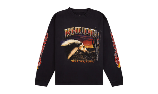 Mesa Stallion Hoodie "Vintage Black" RHFW25HO05012-3169