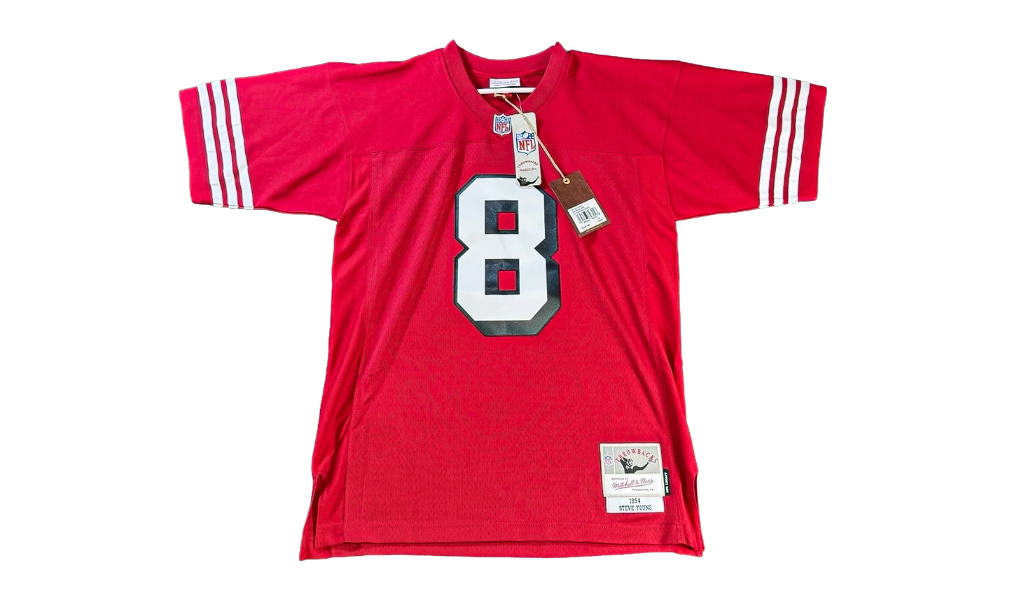 NFL Steve Young Legacy Jersey "1994 San Francisco 49ers - Scarlet" LGJY3194 SF494SYOSCAR
