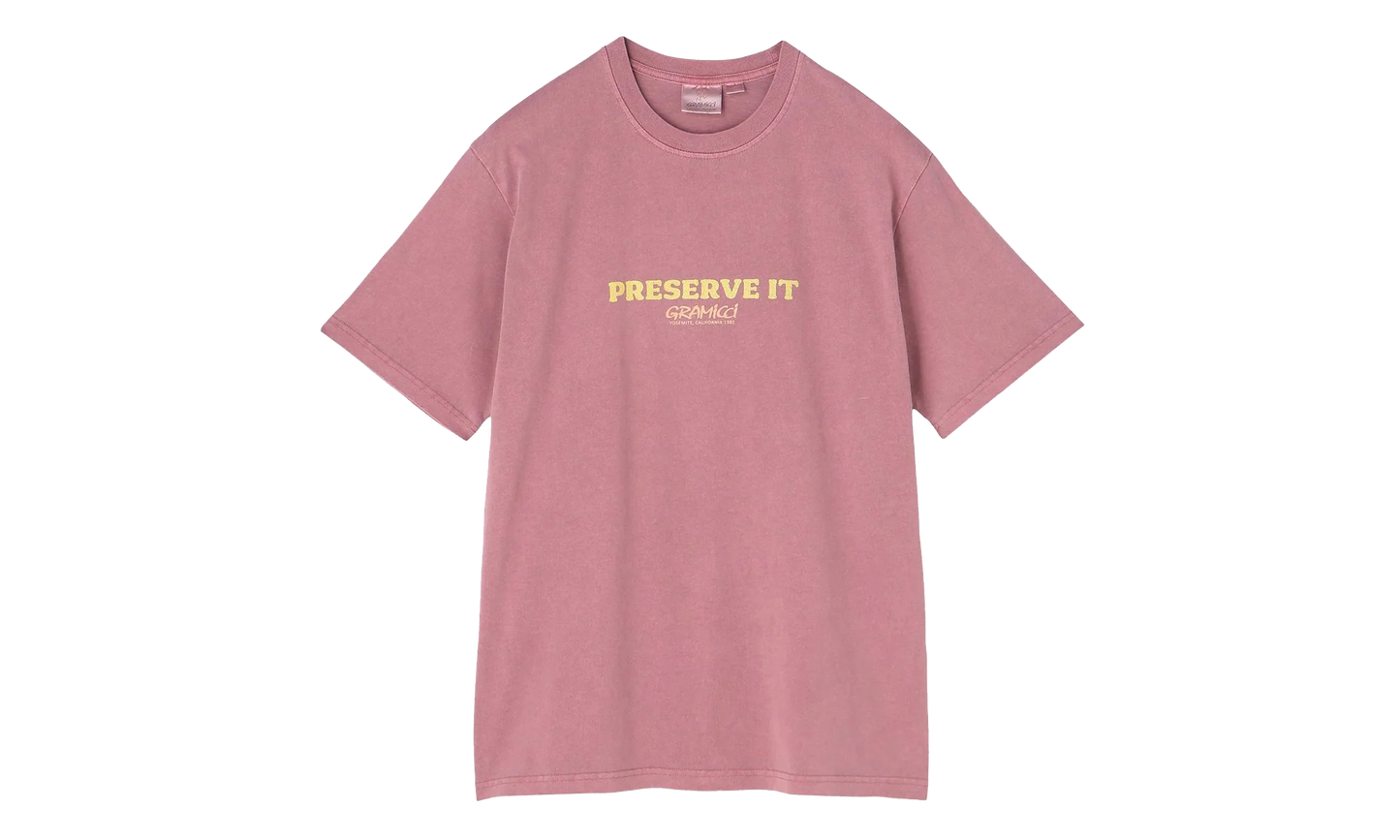 Footprints Pigment Dyed SS Tee "Red" G6SU T119 RED
