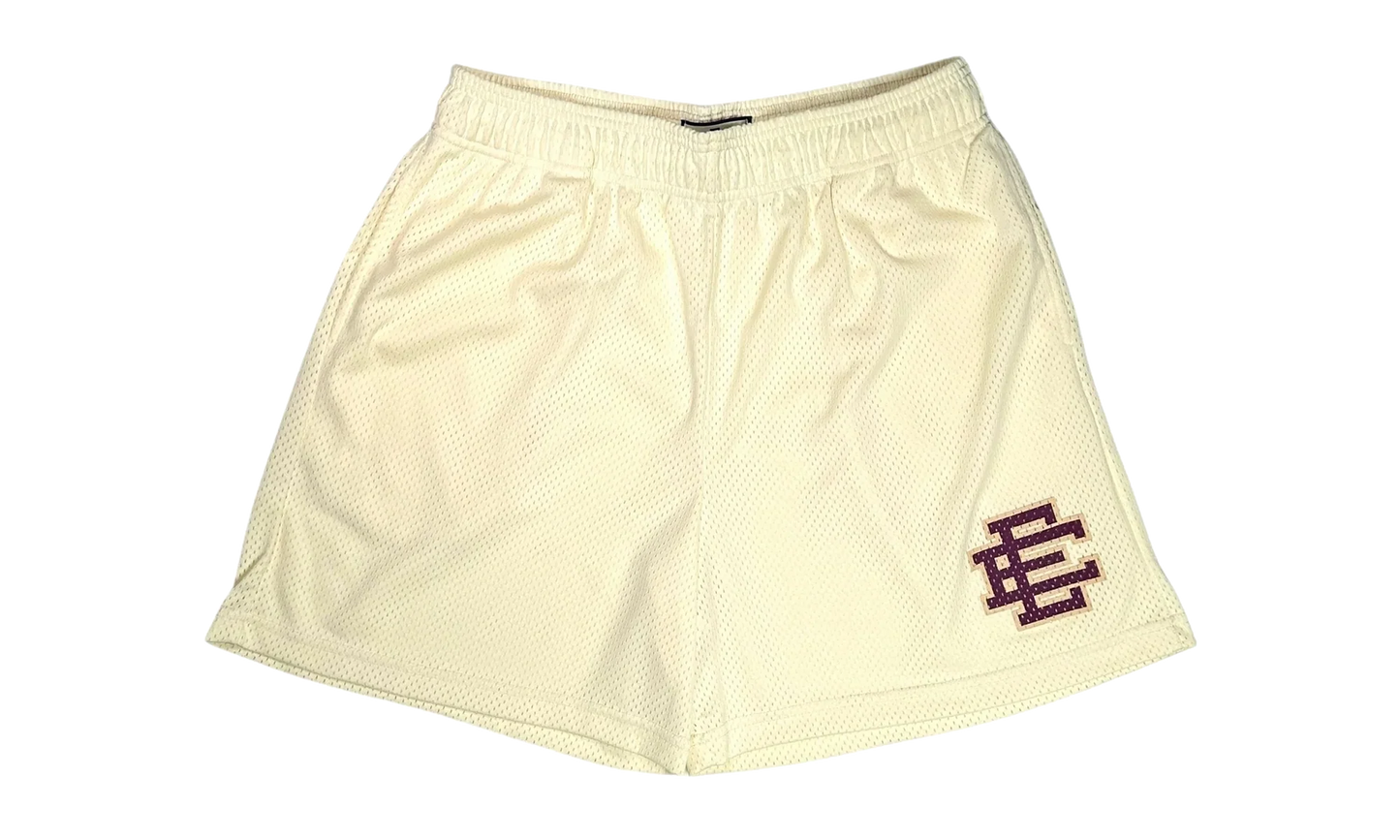 EE Basic Shorts "Antique White / Maroon" EE170