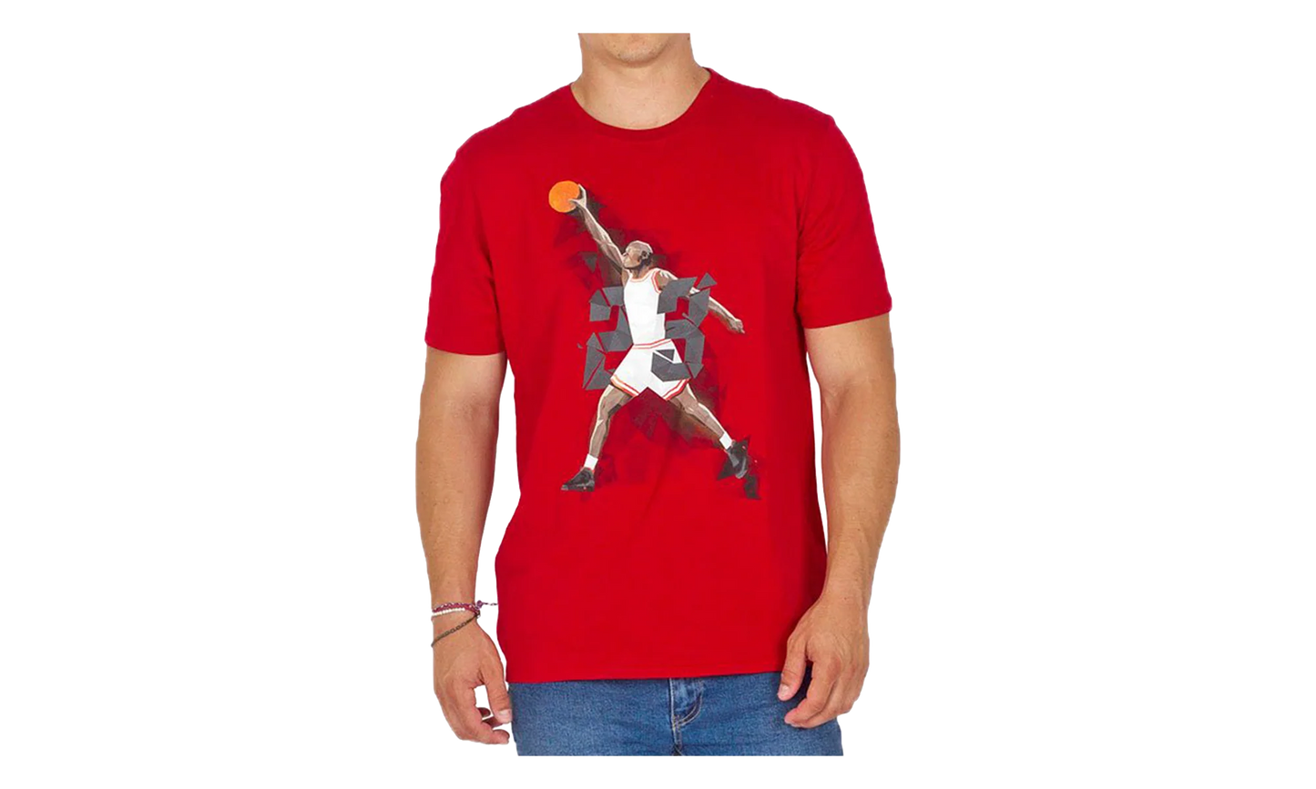 Air Jordan IX West Madison St. T-shirt "Gym Red / Black" 687820 687