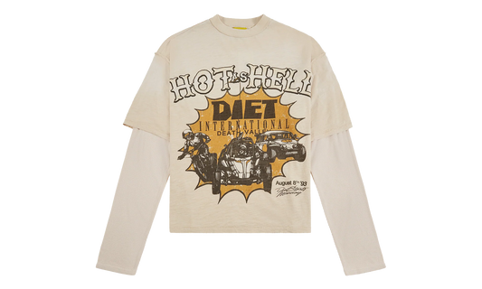 Hot As Hell Layered Tee "Antique White" DSM S26 021