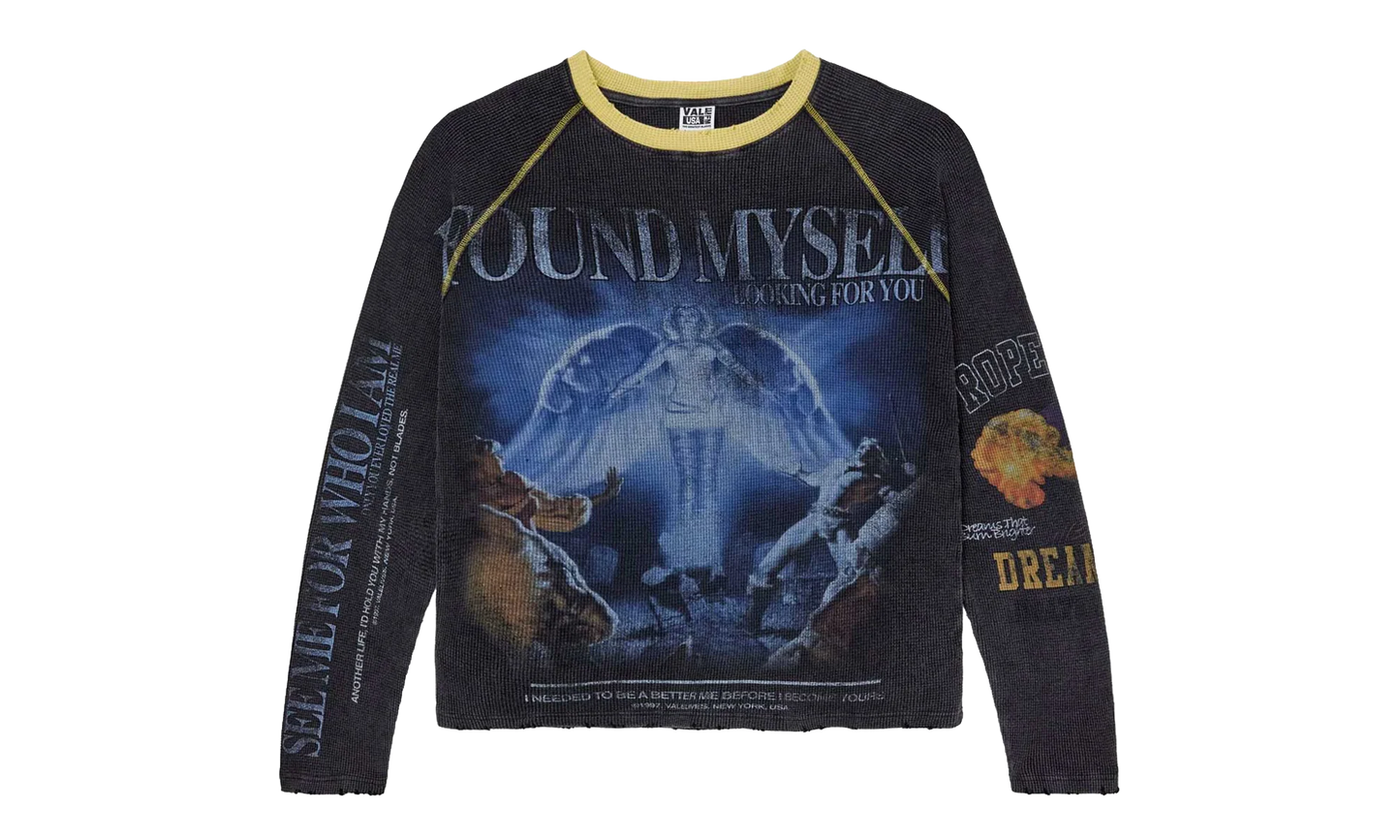 Lost and Found Thermal Sweatshirt "Black" VAL126