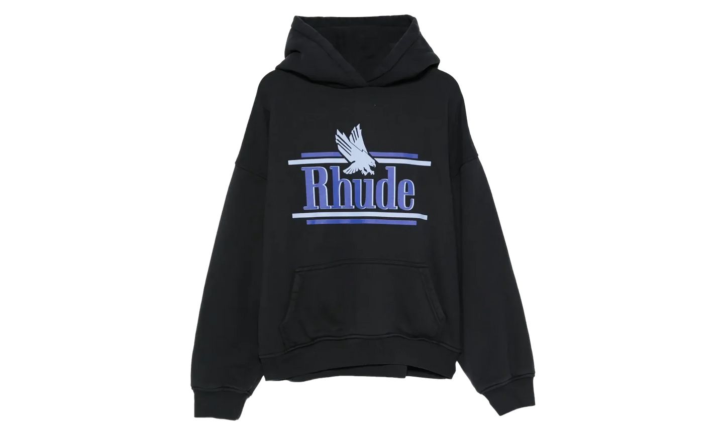 Rossa Hoodie "Vintage Black / Blue" RHSS26HO01012 BLK