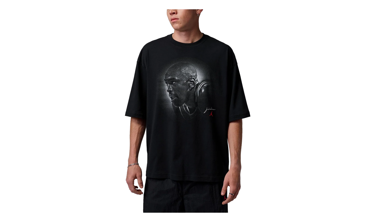 Jordan Flight Essentials Big Face Graphic T-Shirt "Black" IF3123 010