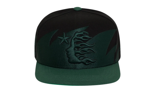 Sharkteeth Snapback Hat "Black / Green" HSR213