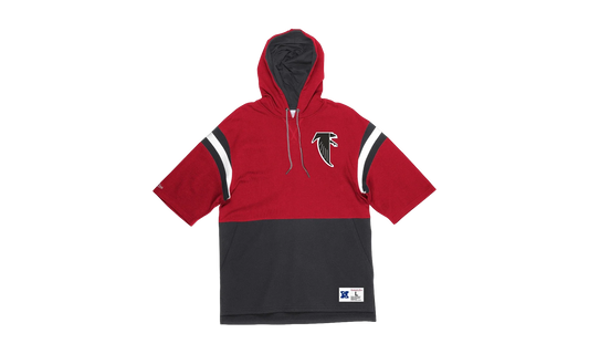 NFL Training Room Short Sleeve Hoodie "Atlanta Falcons - Red / Black" HDSSMI19013 AFARDBK