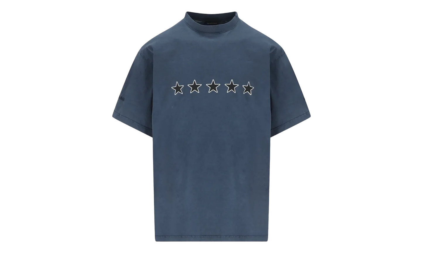Twisted Crew Neck T-Shirt "Washed Navy" 850403 TTVL2 8806