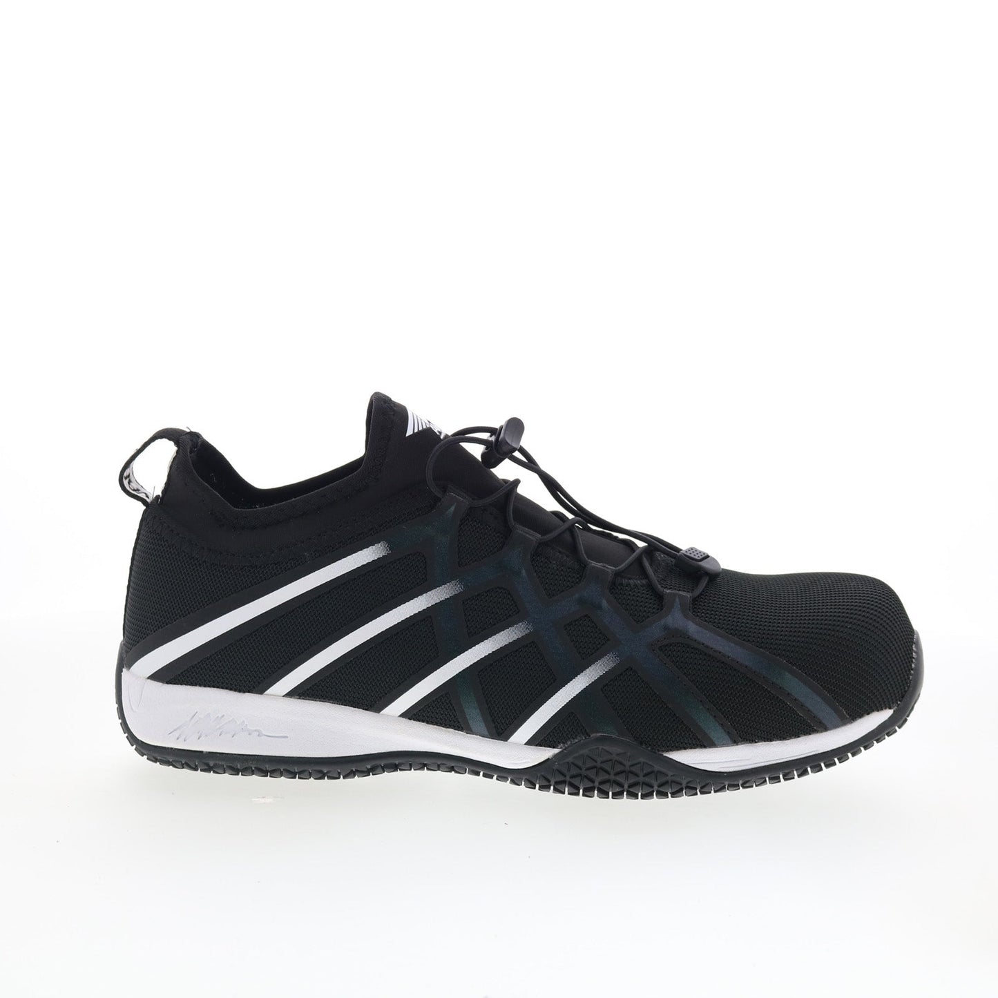 Avenger Hydro Carbon Toe Slip Resistant EH Mens Black Wide Mesh Work Shoes