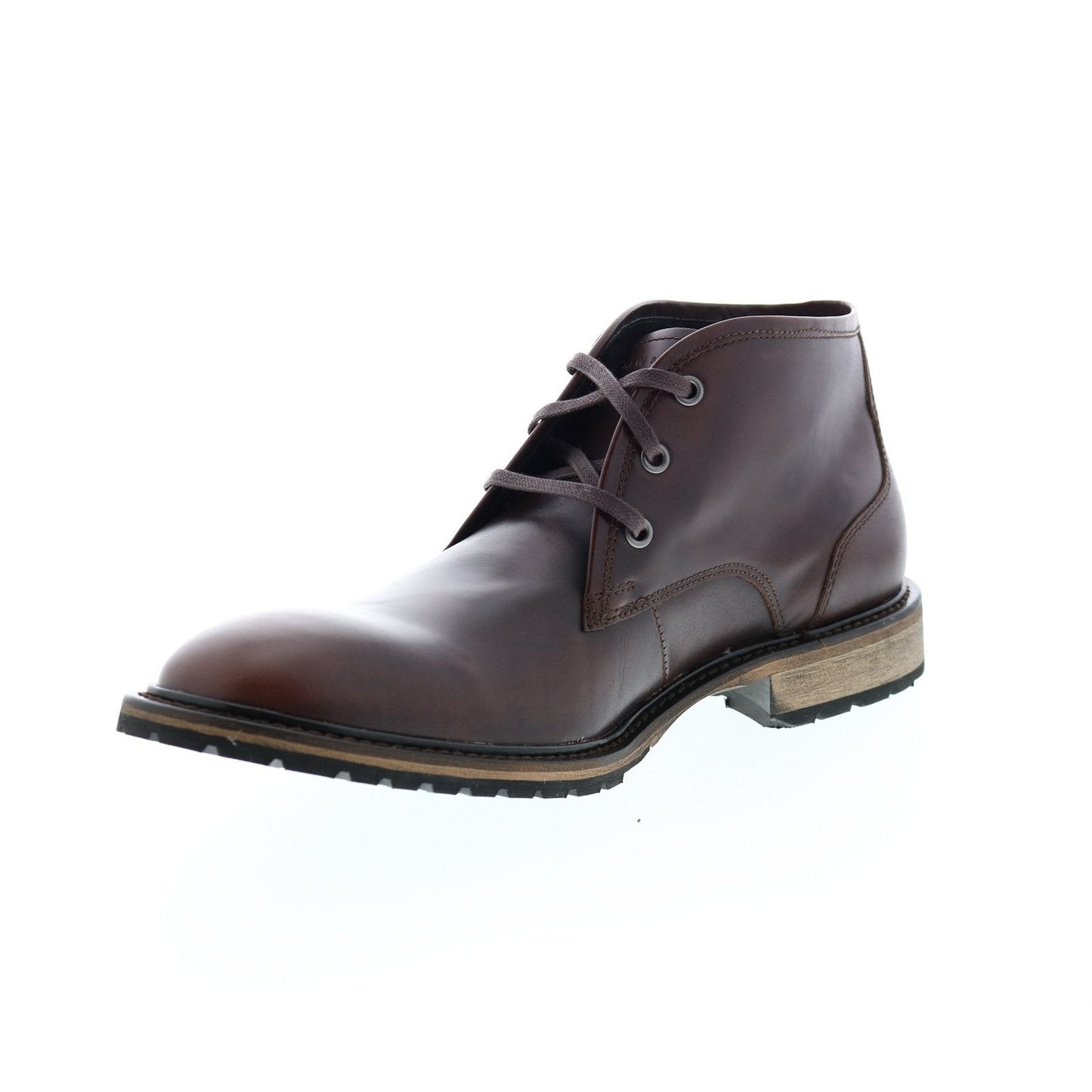 Andrew Marc Woodside AM1022-644 Mens Burgundy Leather Lace Up Chukkas Boots
