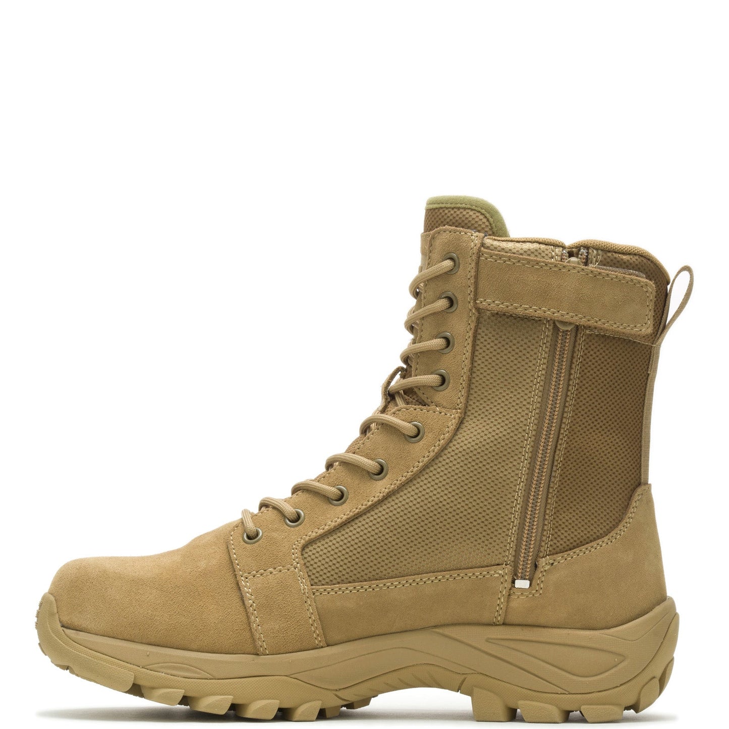 Bates Fuse Side Zip Waterproof E06509 Mens Brown Wide Leather Tactical Boots