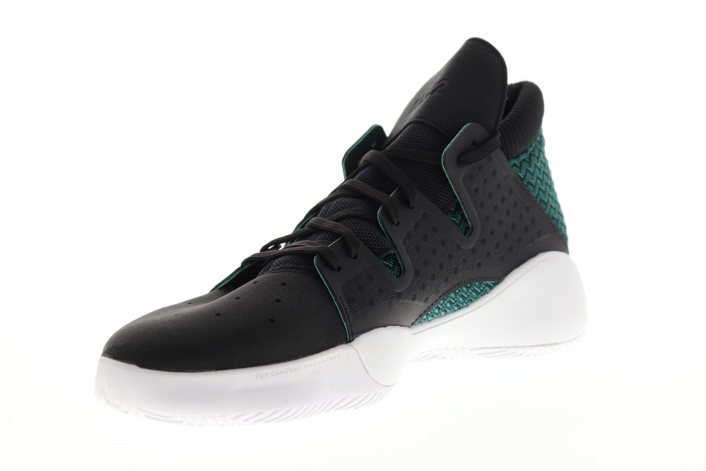 Pro Vision D96946 Mens Black Canvas Mid Top Athletic Gym Basketball Shoes