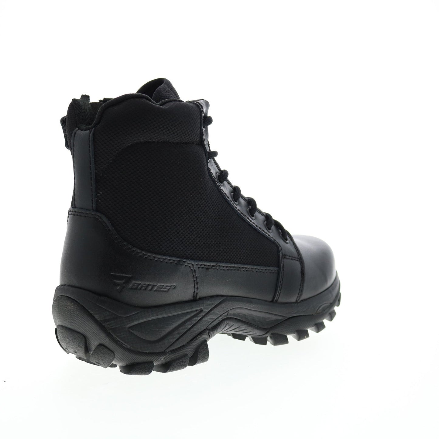 Bates Fuse Mid Side Zip E06506 Mens Black Wide Leather Tactical Boots