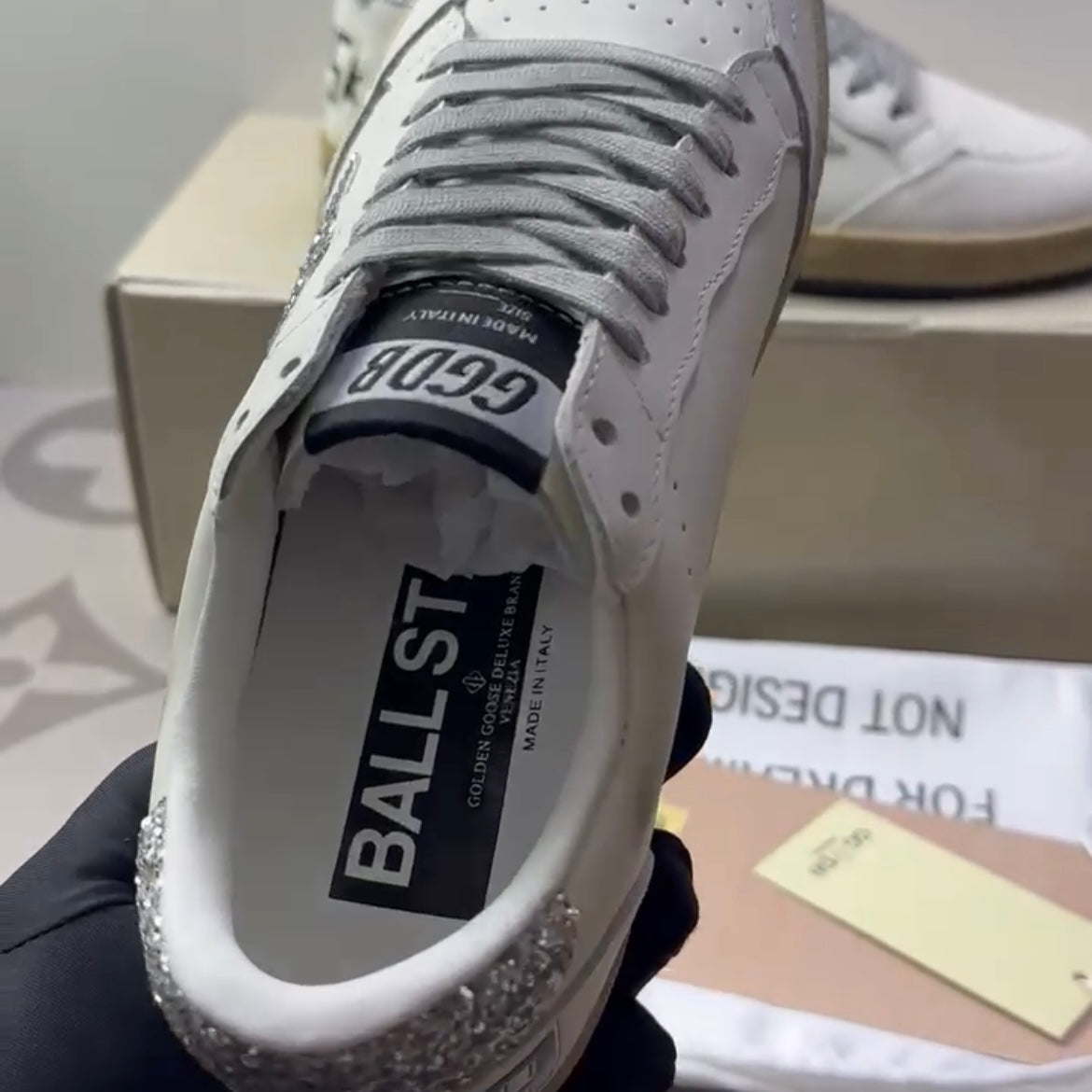 Ball Star White Silver Glitter (Women's)