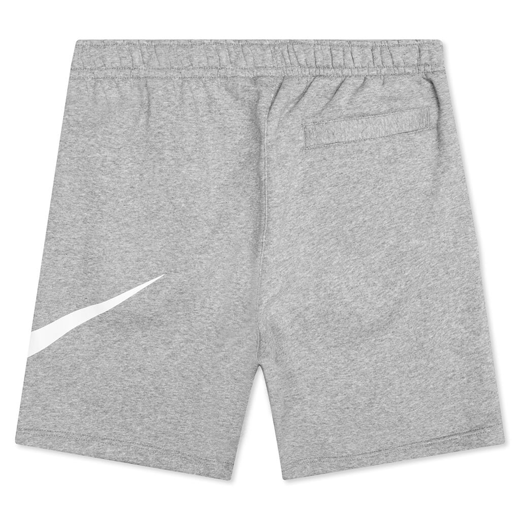 Sportswear Club Graphic Shorts - Dark Grey Heather/White