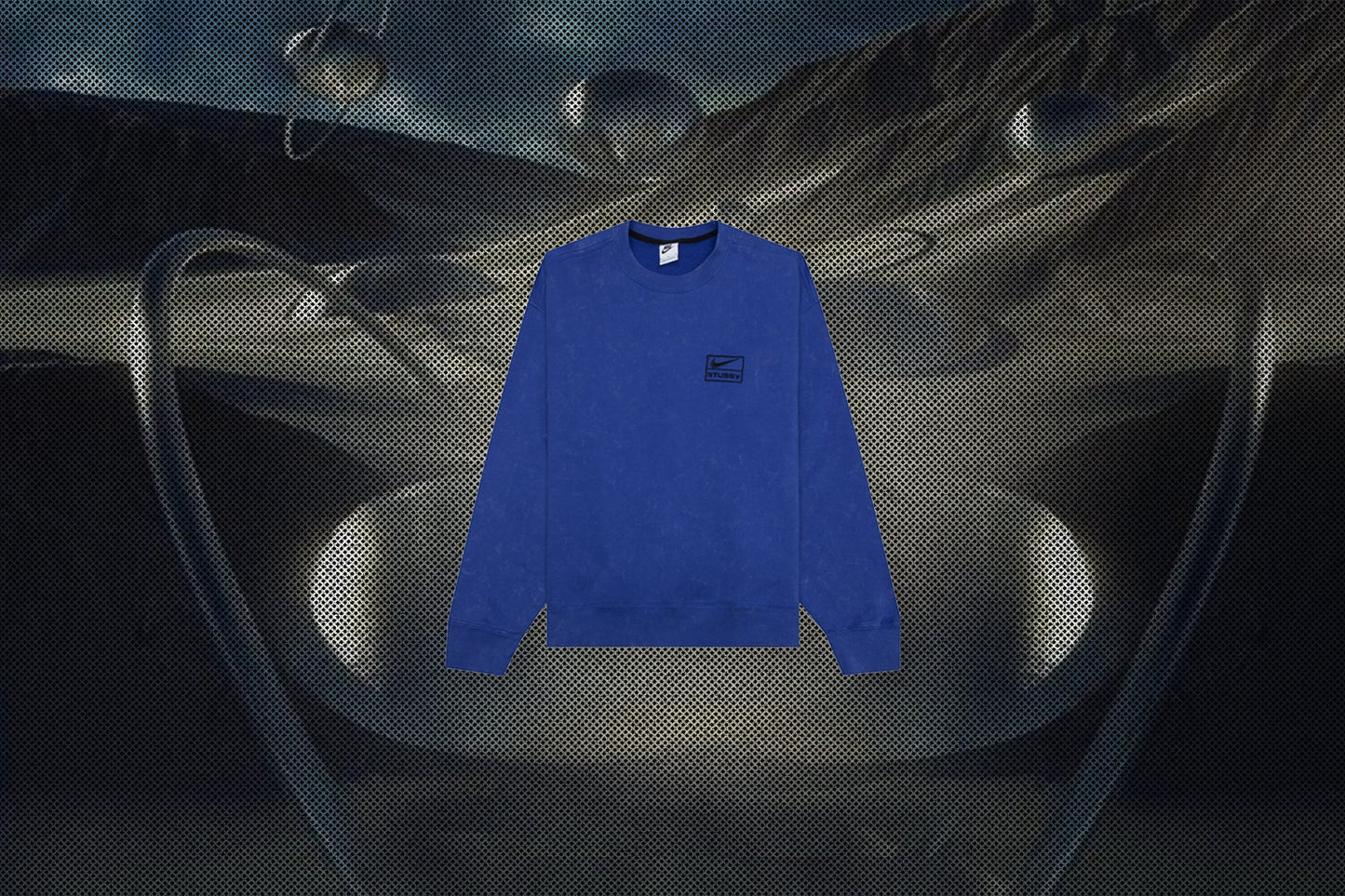 NRG Acid Wash Crew - Game Royal/Black/Black