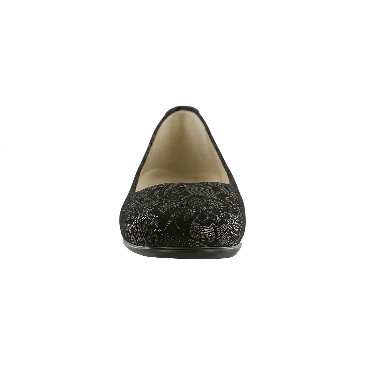 Women's Scenic Ballet Flat in Black Lace