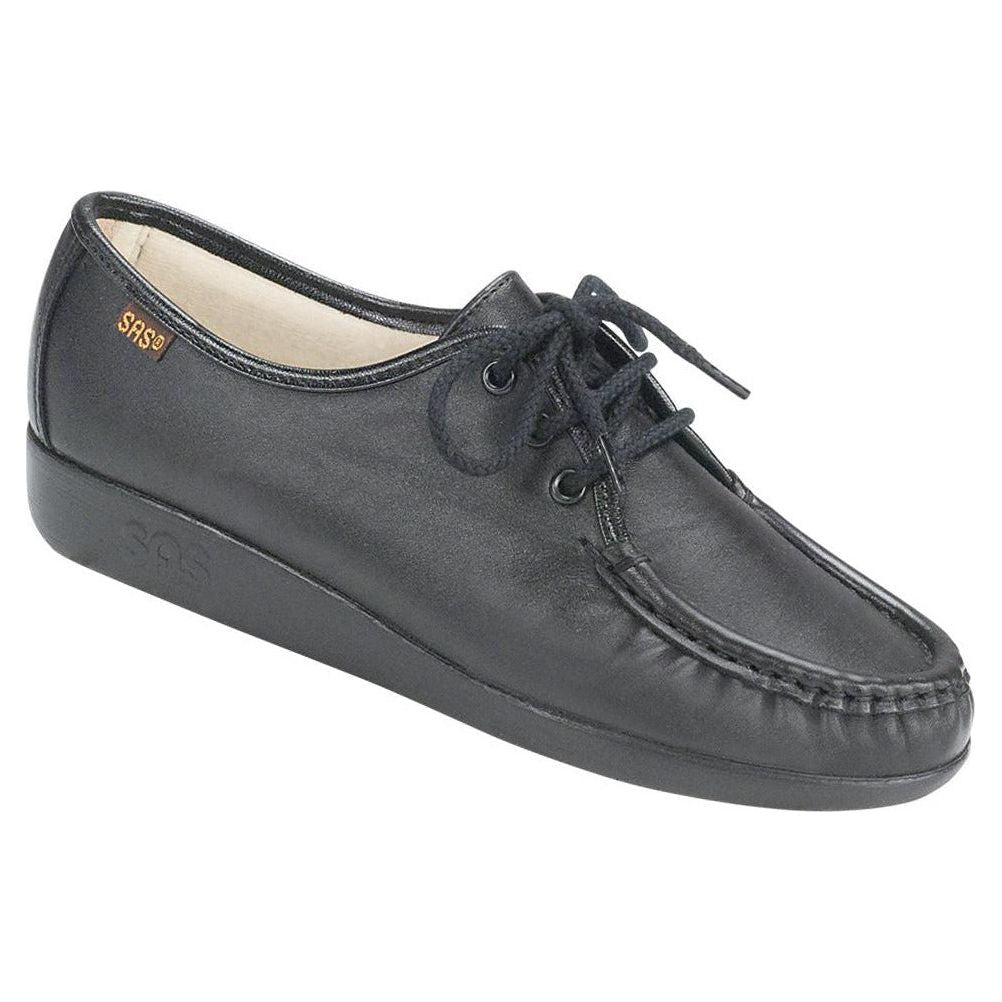 Women's Siesta Lace Up Loafer in Black