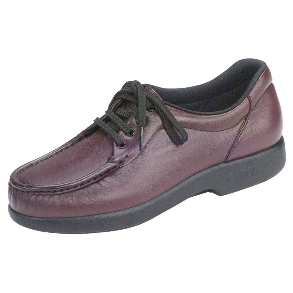 Women's Take Time Lace Up Loafer in Antique Wine