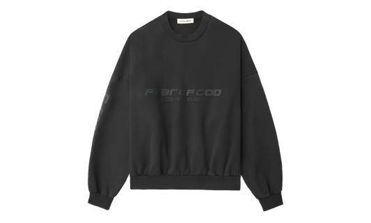Los Angeles Heavy Fleece Cropped Sweatshirt "Vintage Black" 192HO256893F