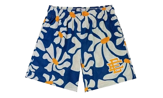 EE BASIC SHORT "SS24 - Blue Daisies/Yellow" EE782
