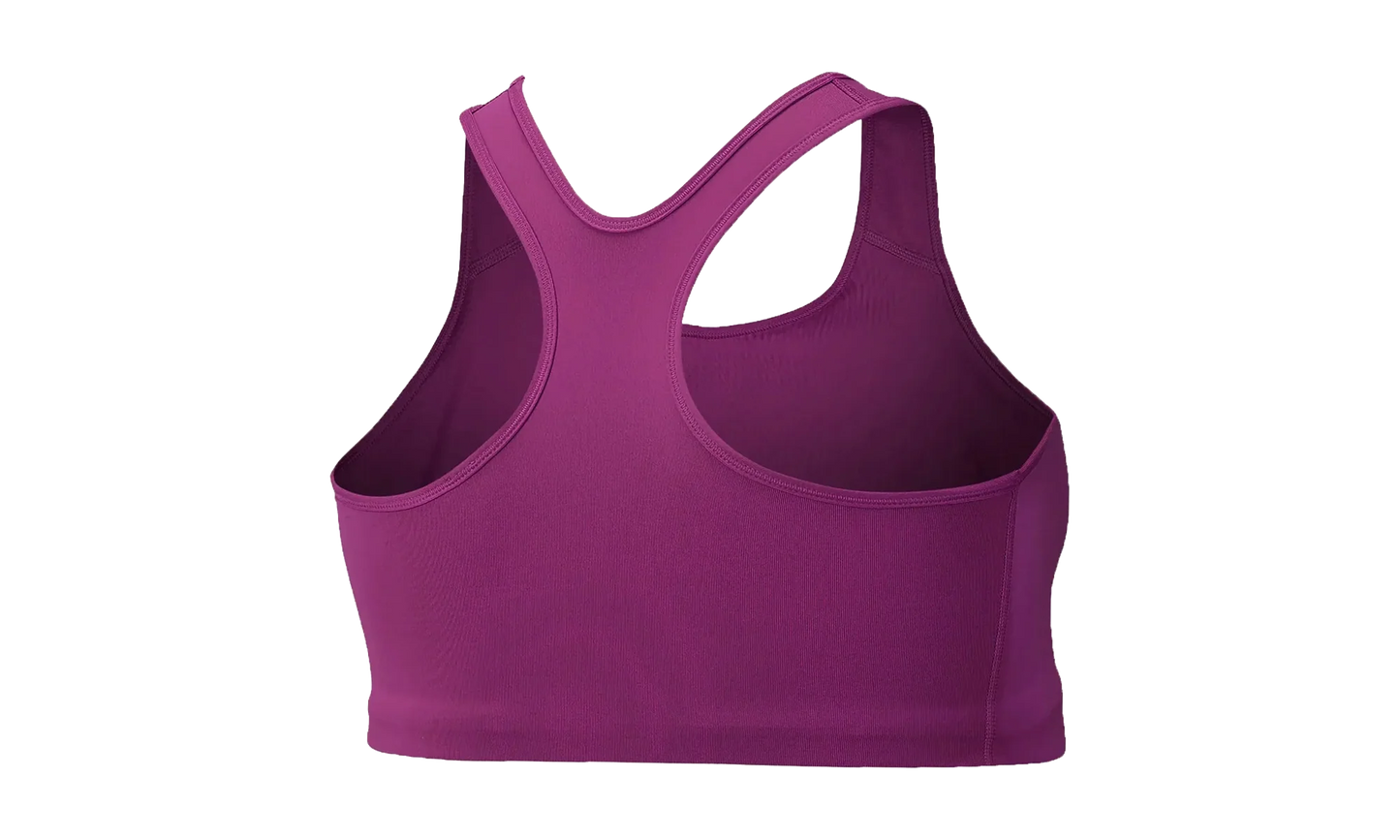 Swoosh Medium‑Support Non‑Padded Sports Bra WMNS "White Black (Plus Size)" BQ0973 564