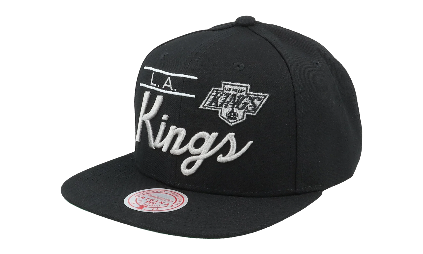 NHL Retro Lock Up Snapback Cap "Los Angeles Kings - Black" 6HSSLD21213 LAKBLCK