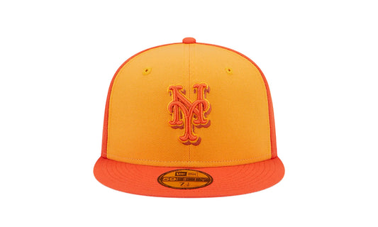 New York Mets Tri-Tone Team 59FIFTY Fitted Hat "Orange" 60355915