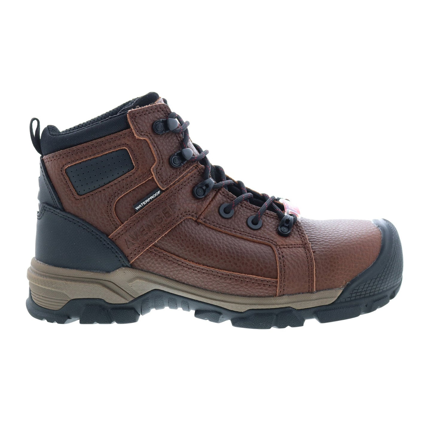 Avenger Ripsaw Carbon Toe Waterproof Mens Brown Wide Work & Safety Boots