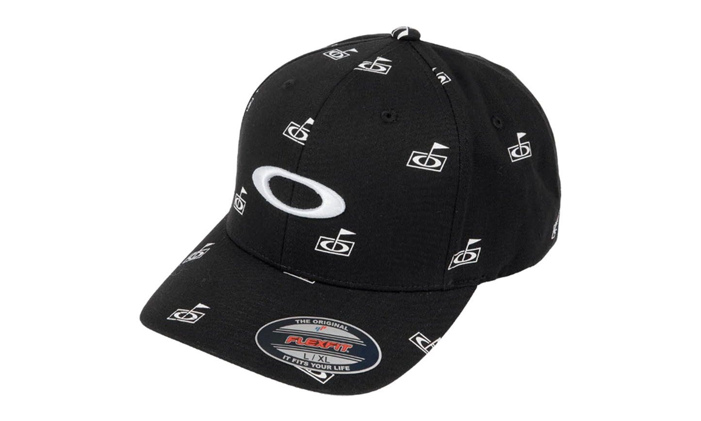 Flag Print Fitted Hat "Blackout" FOS901211 02E