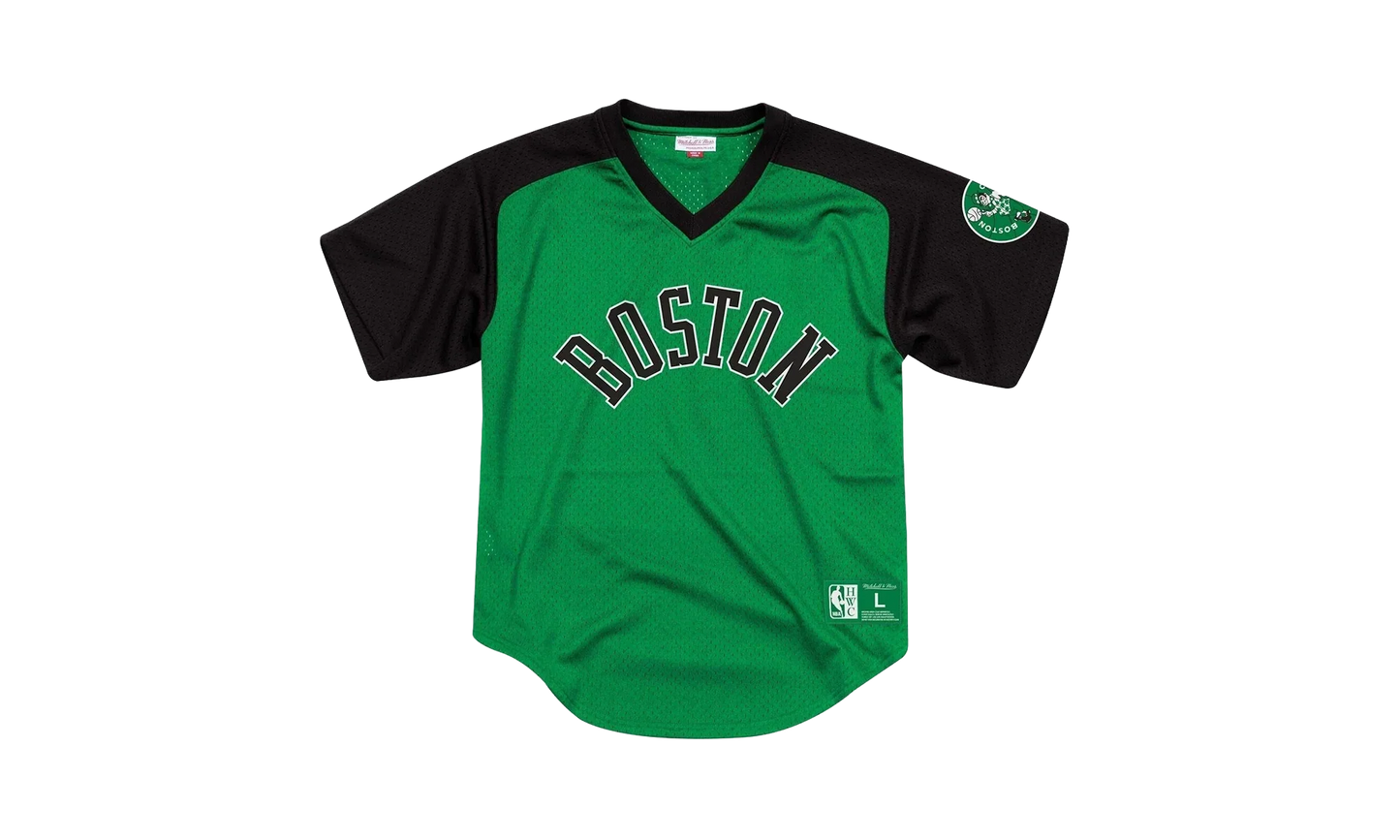 NBA Final Seconds Mesh V-Neck Shirt "Boston Celtics - Green" BA87OQ BCE E JXS