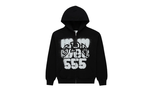 SP555 ZIP HOODIE "Black" SP5der300