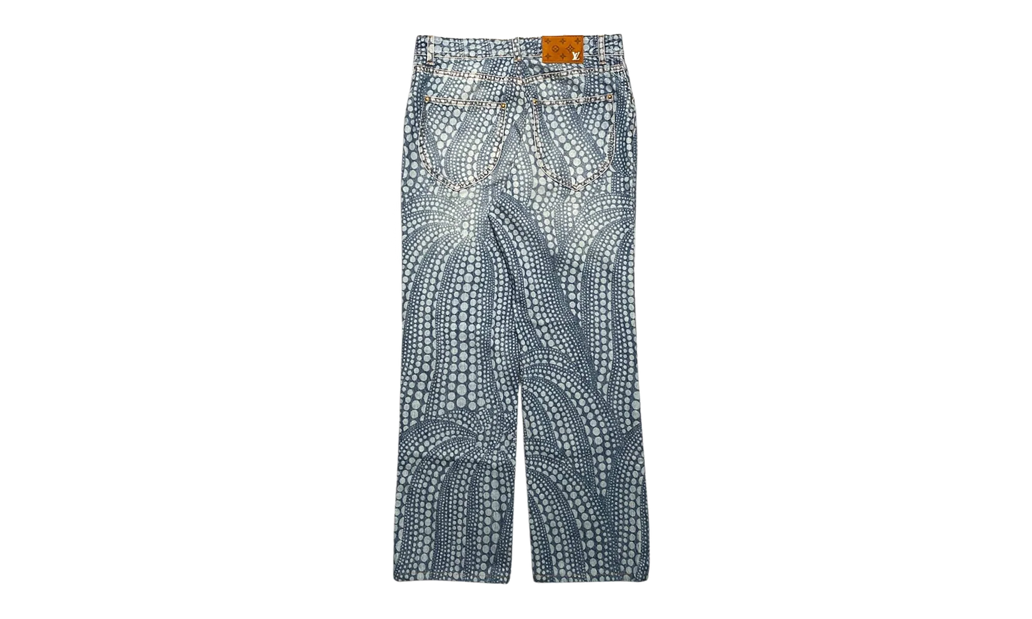 Yayoi Kusama All Over Dots Pumpkin Jeans "Indigo" 1AB60D