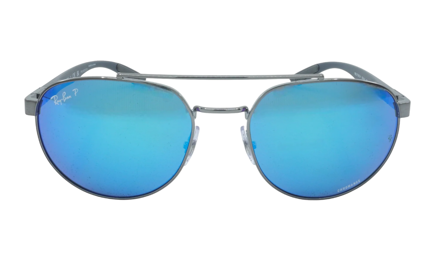 Irregular Polarized Sunglasses "Gunmetal" RB3736CH-004-A1_56