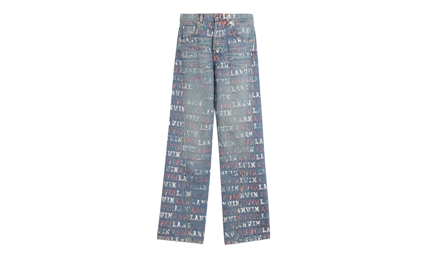 PRINTED REGULAR TROUSERS "Blue Denim" RM TR0051 D082 P24 22