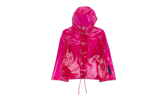 Transparent Hooded Raincoat "Pink" ASO XOTW 0002