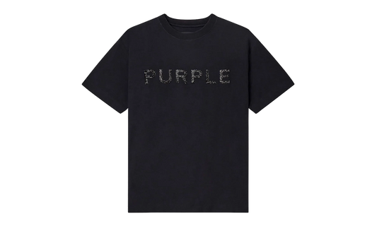 Crystals Textured SS Tee "Black" P104 TBMS226
