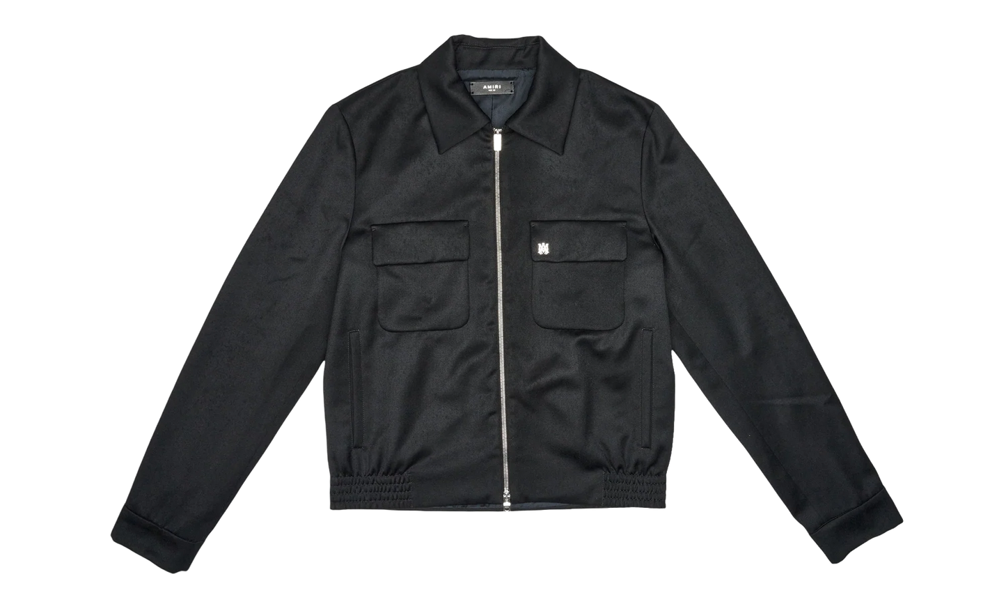 Double Pocket Zip Up Track Jacket "Black" PF23MTJ002 001