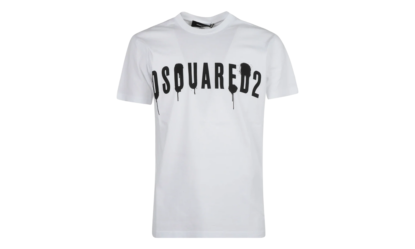 Spray Logo Print T-shirt "White" S71GD1282S22427100