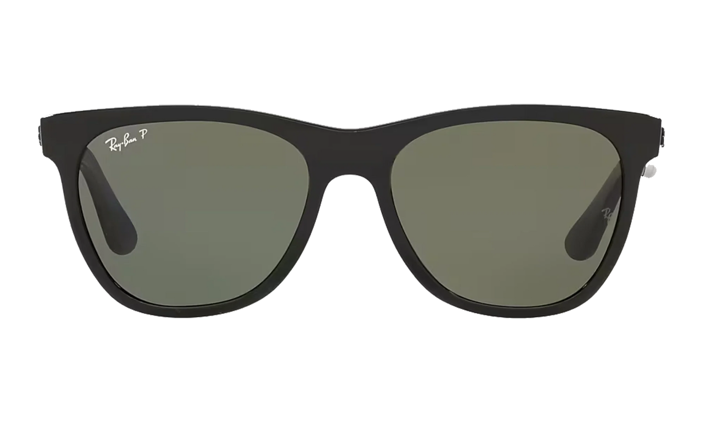 Square Polarized Sunglasses "Polished Black" RB4184-601-9A_54