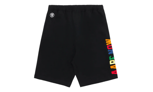 AAPE Multi Color Logo Shorts "Black" P9GYG5ZRC