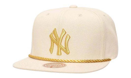MLB Golden Ivory Snapback Cap "New York Yankees - Off White" HS9027 NYYOFWH
