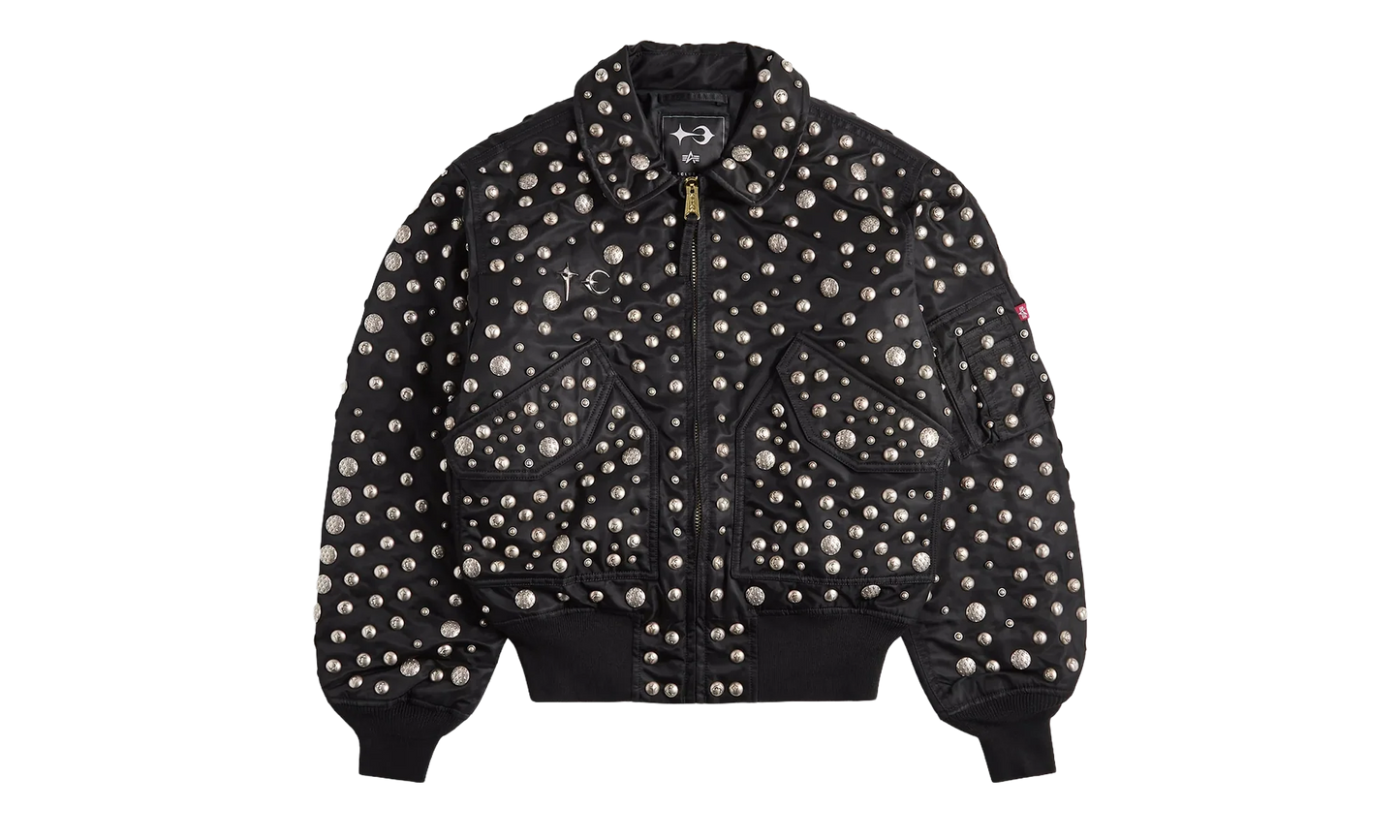Alpha CWU 45/P All Over Rivet Jacket "Black" CJT55500C1