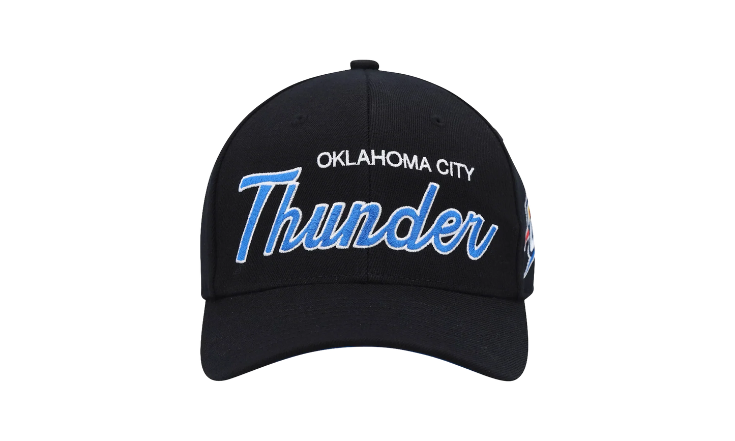 NBA Team Script 2.0 Stretch Snapback Cap "Oklahoma City Thunder - Black" HHSS3281 OCTYYPPPBLCK