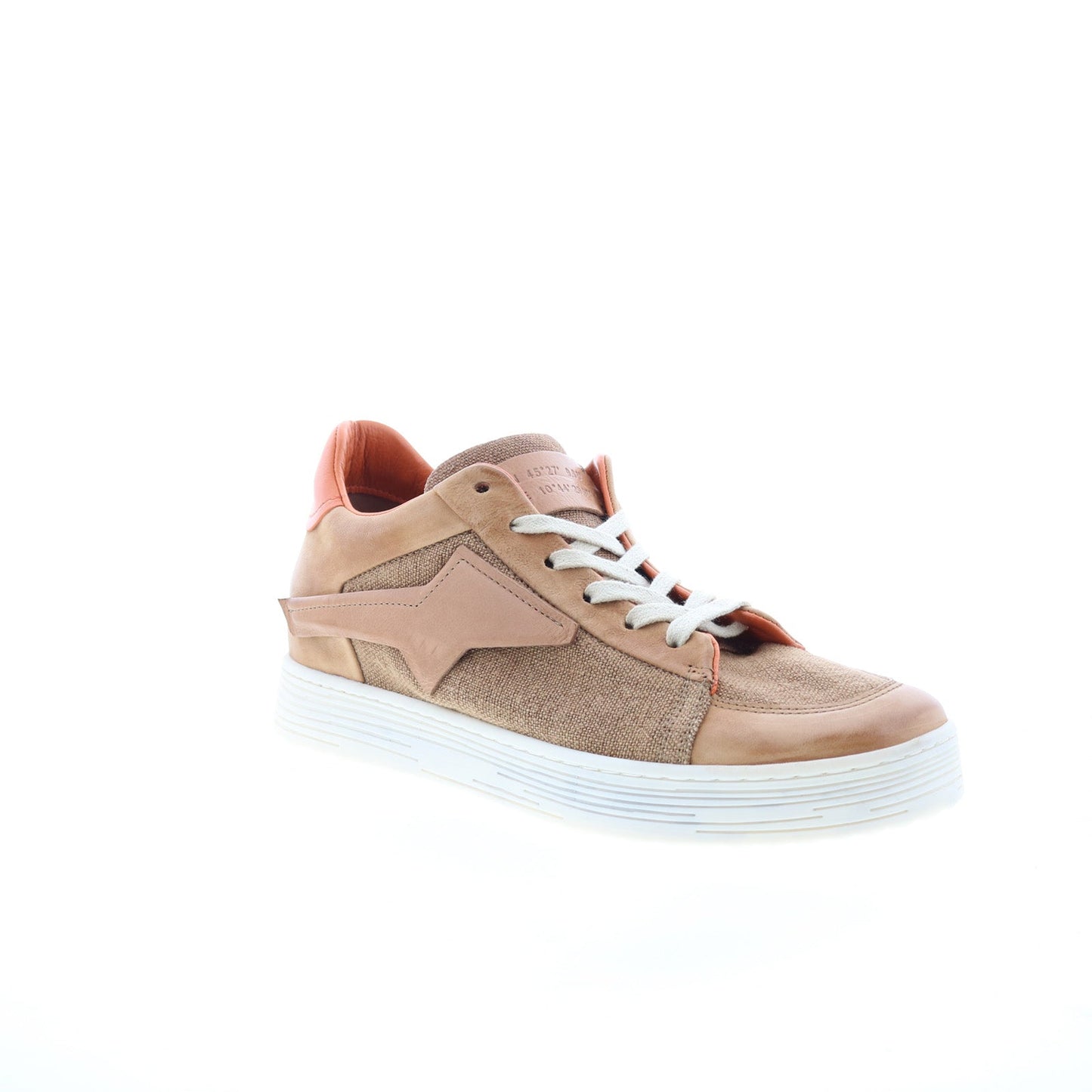 Alfie Womens Brown Canvas Lace Up Lifestyle Sneakers Shoes